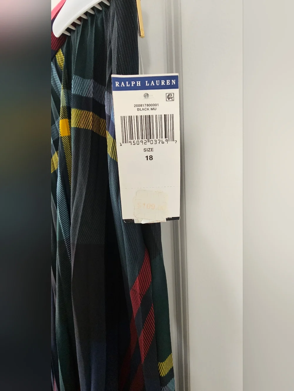 Ralph Lauren Pleated Plaid Midi Skirt - Picture 4 of 8